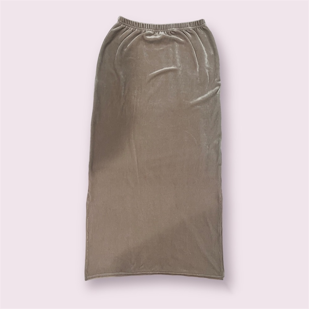 cotton express velvet maxi skirt